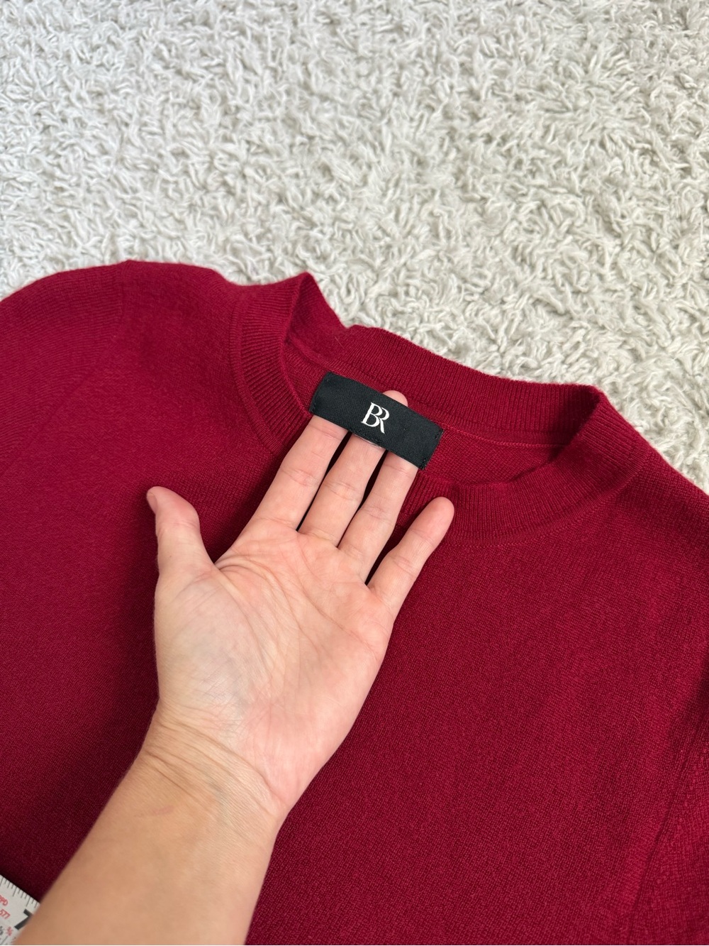 Banana Republic Natales Wool Sweater Dress, Burgundy Size S - Picture 6 of 12